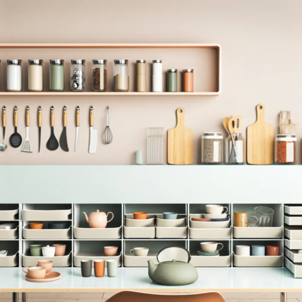 Przegląd wszystkich kategorii produktów Cookyvaro w nowoczesnej kuchni.