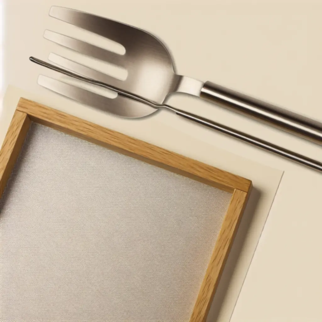 Zbliżenie na detale wysokiej jakości akcesorium kuchennego.